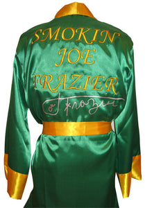 Joe Frazier Signed Autographed Smokin' Joe Frazier Boxing Robe (ASI COA)