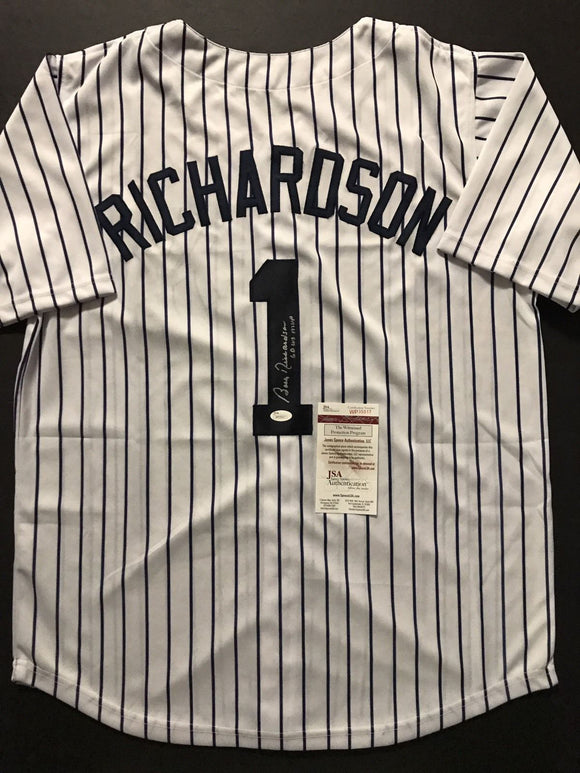 Bobby Richardson Signed Autographed New York Yankees Baseball Jersey (JSA COA)