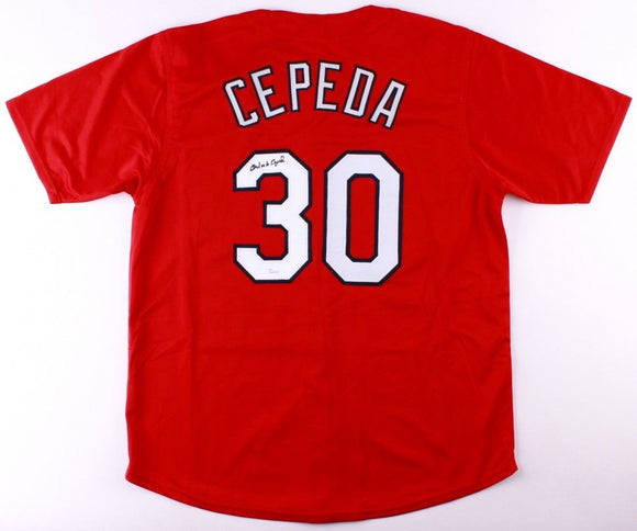 Orlando Cepeda Signed Autographed St. Louis Cardinals Baseball Jersey (JSA COA)