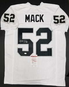 Khalil Mack Signed Autographed Oakland Raiders Football Jersey (JSA COA)