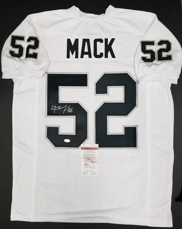 Khalil Mack Signed Autographed Oakland Raiders Football Jersey