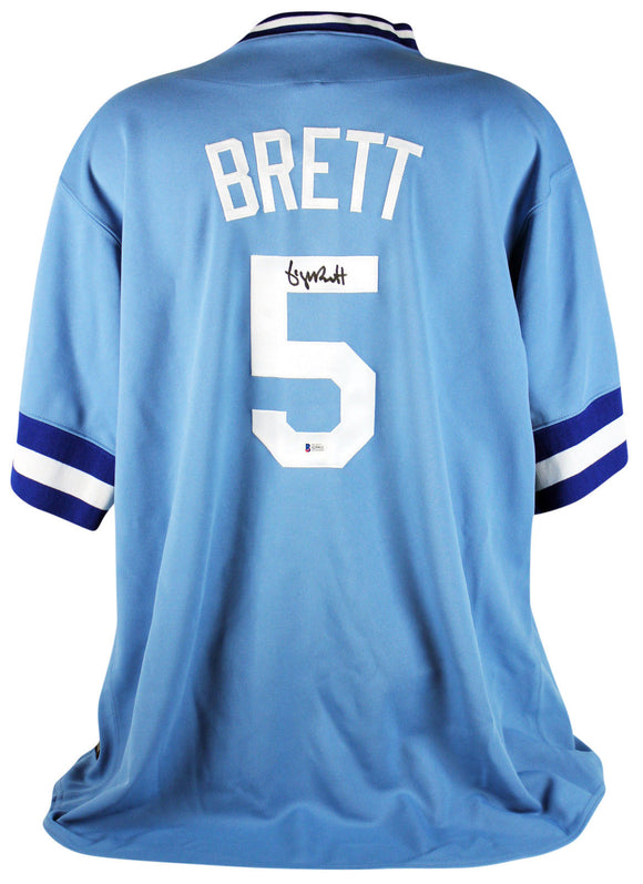 George Brett Signed Autographed Kansas City Royals Baseball Jersey (Beckett COA)