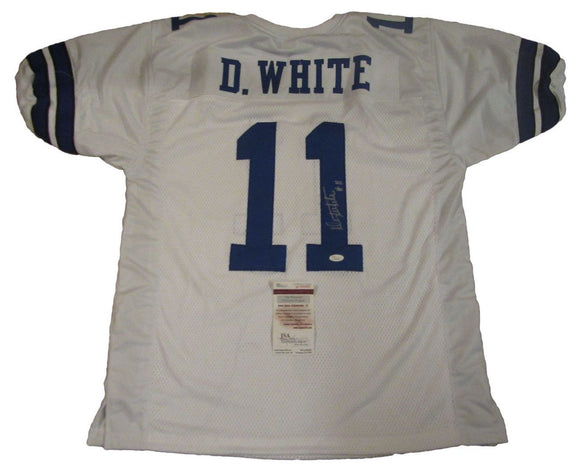 Danny White Signed Autographed Dallas Cowboys Football Jersey (JSA COA)