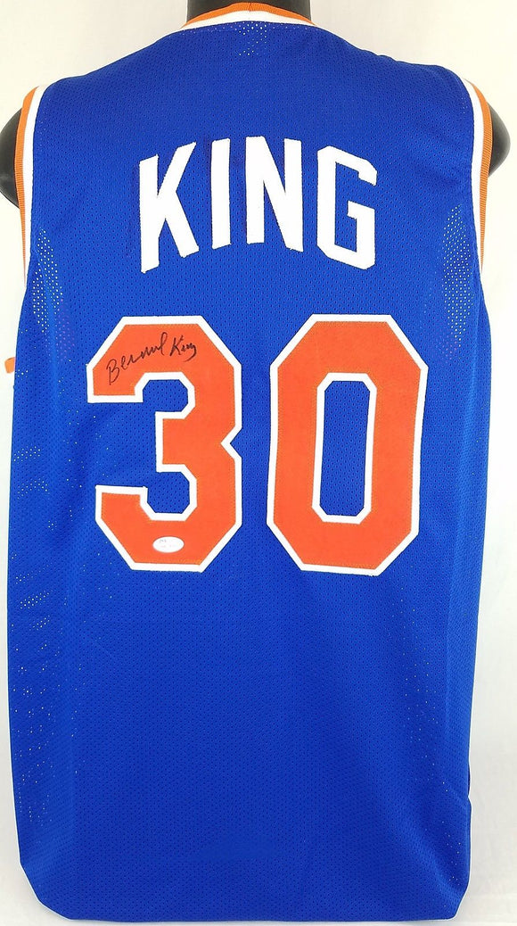 Bernard King Signed Autographed New York Knicks Basketball Jersey (JSA COA)