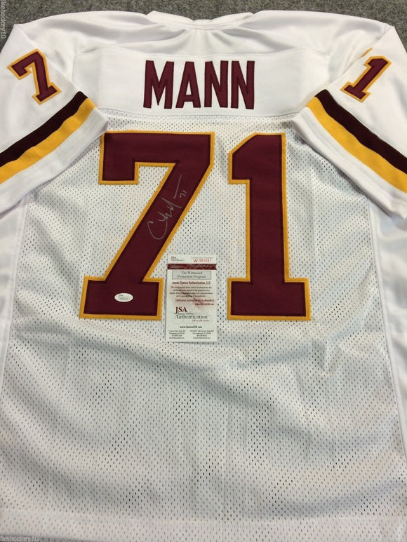 Charles Mann Signed Autographed Washington Redskins Football Jersey (JSA COA)