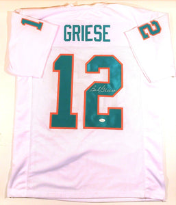 Bob Griese Signed Autographed Miami Dolphins Football Jersey (JSA COA)