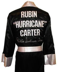 Rubin "Hurricane" Carter Signed Autographed Boxing Robe (ASI COA)