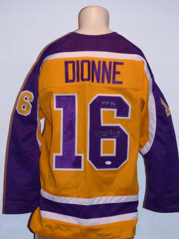 Marcel Dionne Signed Autographed Los Angeles Kings Hockey Jersey (JSA COA)