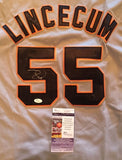 Tim Lincecum Signed Autographed San Francisco Giants Baseball Jersey (JSA COA)