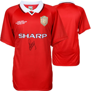 Paul Scholes Signed Autographed Manchester United Soccer Jersey (Fanatics COA)