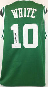 Jo Jo White Signed Autographed Boston Celtics Basketball Jersey (JSA COA)