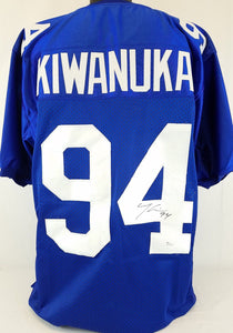 Mathias Kiwanuka Signed Autographed New York Giants Football Jersey (JSA COA)