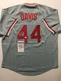 Eric Davis Signed Autographed Cincinnati Reds Baseball Jersey (JSA COA)