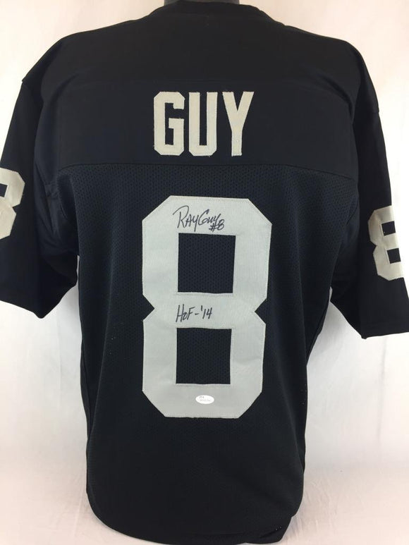 Ray Guy Signed Autographed Oakland Raiders Football Jersey (JSA COA)