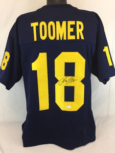 Amani Toomer Signed Autographed Michigan Wolverines Football Jersey (JSA COA)
