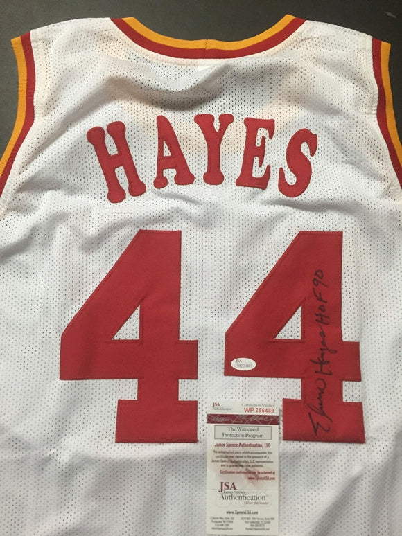 Elvin Hayes Signed Autographed Houston Rockets Basketball Jersey (JSA COA)