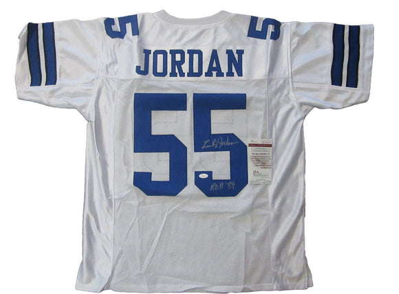 Lee Roy Jordan Signed Autographed Dallas Cowboys Football Jersey (JSA COA)