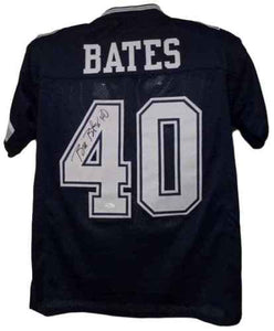 Bill Bates Signed Autographed Dallas Cowboys Football Jersey (JSA COA)