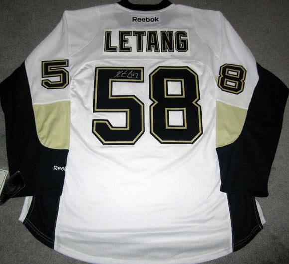 Kris Letang Signed Autographed Pittsburgh Penguins Hockey Jersey (Beckett COA)