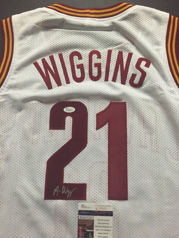 Andrew Wiggins Signed Autographed Cleveland Cavaliers Basketball Jersey (JSA COA)