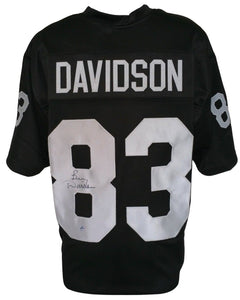 Ben Davidson Signed Autographed Oakland Raiders Football Jersey (JSA COA)