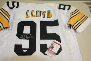 Greg Lloyd Signed Autographed Pittsburgh Steelers Football Jersey (JSA COA)