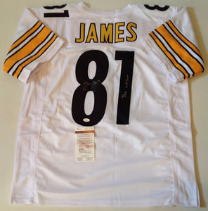 Jesse James Signed Autographed Pittsburgh Steelers Football Jersey (JSA COA)