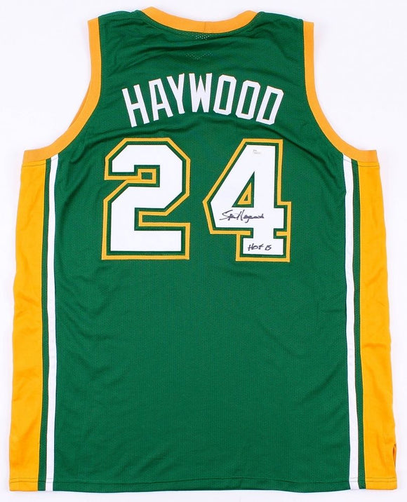 Spencer Haywood Signed Autographed Seattle Supersonics Basketball Jersey (JSA COA)