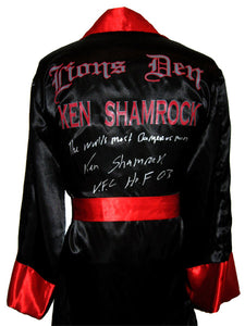 Ken Shamrock Signed Autographed "The World's Most Dangerous Man" UFC Robe (ASI COA)