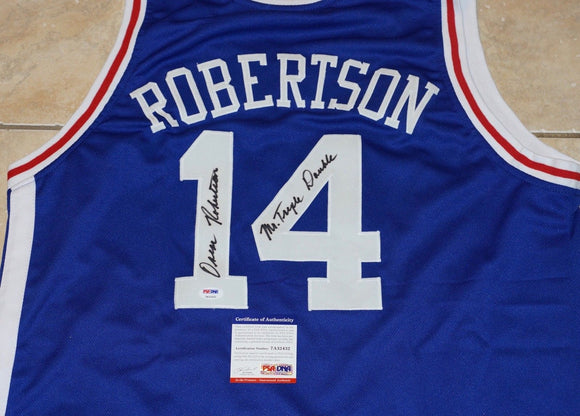 Oscar Robertson Signed Autographed Rochester Royals Basketball Jersey (PSA/DNA COA)