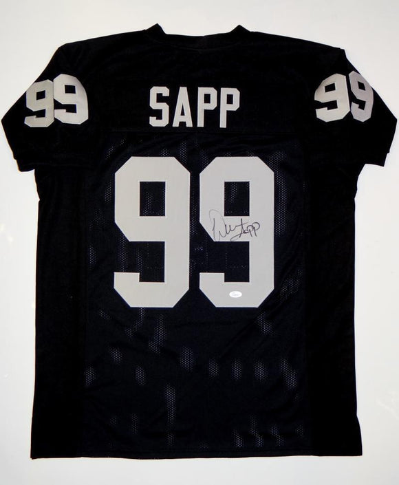 Warren Sapp Signed Autographed Oakland Raiders Football Jersey (JSA COA)