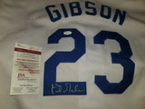 Kirk Gibson Signed Autographed Los Angeles Dodgers Baseball Jersey (JSA COA)