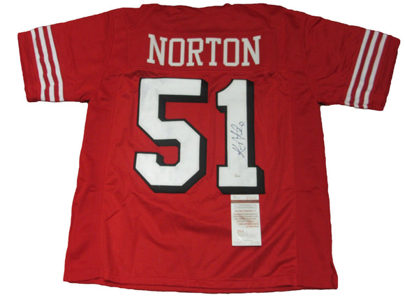 Ken Norton Jr. Signed Autographed San Francisco 49ers Football Jersey (JSA COA)