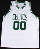 Robert Parish Signed Autographed Boston Celtics Basketball Stat Jersey (JSA COA)
