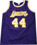 Jerry West Signed Autographed Los Angeles Lakers Basketball Jersey (JSA COA)