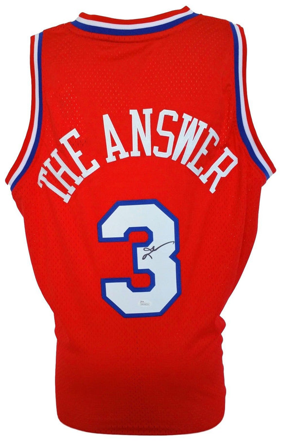 Allen Iverson Signed Autographed Philadelphia 76ers Basketball Jersey (JSA COA)