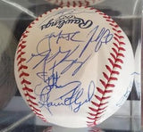 2003 Futures All Star Game Team Signed Autographed Official OML 2003 Futures Baseball w/ Zack Greinke (SA COA)