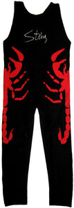 Sting Signed Autographed Red Scorpion Wrestling Tights (ASI COA)
