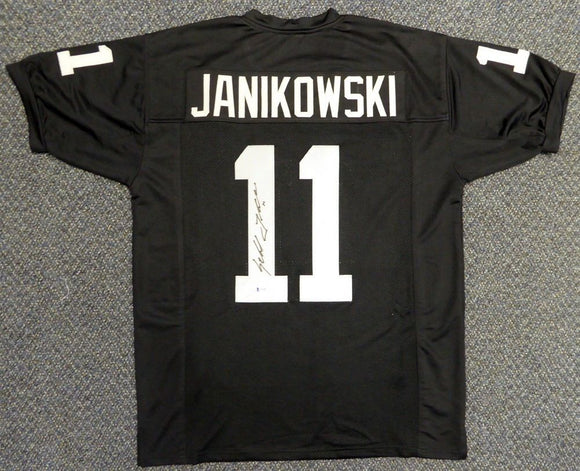 Sebastian Janikowski Signed Autographed Oakland Raiders Football Jersey (JSA COA)