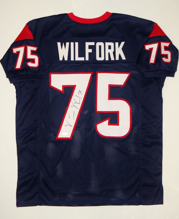 Vince Wilfork Signed Autographed New England Patriots Football Jersey (JSA COA)