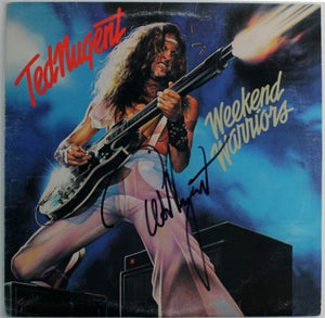 Ted Nugent Signed Autographed "Weekend Warriors" Record Album (PSA/DNA COA)