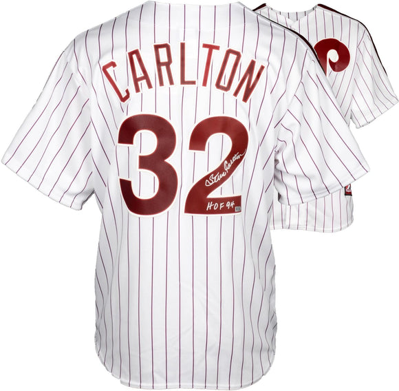 Steve Carlton Signed Autographed Philadelphia Phillies Baseball Jersey (MLB Authenticated)
