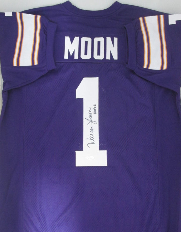 Warren Moon Signed Autographed Minnesota Vikings Football Jersey (JSA COA)