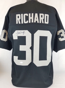 Jalen Richard Signed Autographed Oakland Raiders Football Jersey (JSA COA)