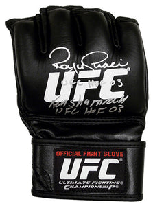 Royce Gracie & Ken Shamrock Signed Autographed UFC Official Fight Glove (ASI COA)