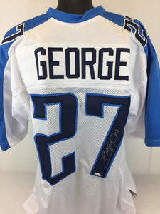 Eddie George Signed Autographed Tennessee Titans Football Jersey (JSA COA)