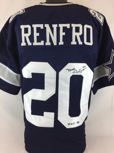 Mel Renfro Signed Autographed Dallas Cowboys Football Jersey (JSA COA)