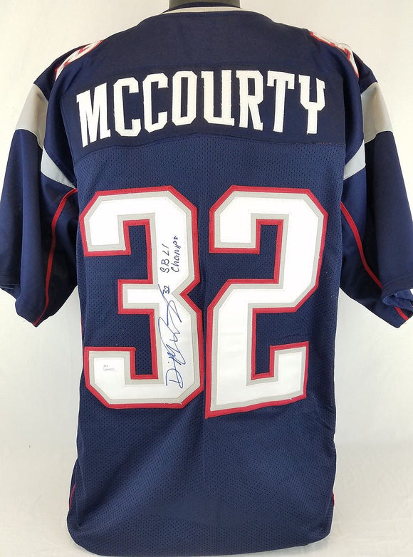 Devin McCourty Signed Autographed New England Patriots Football Jersey (JSA COA)