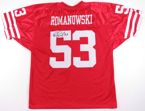 Bill Romanowski Signed Autographed San Francisco 49ers Football Jersey (JSA COA)