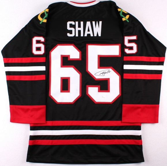 Andrew Shaw Signed Autographed Chicago Blackhawks Hockey Jersey (JSA COA)